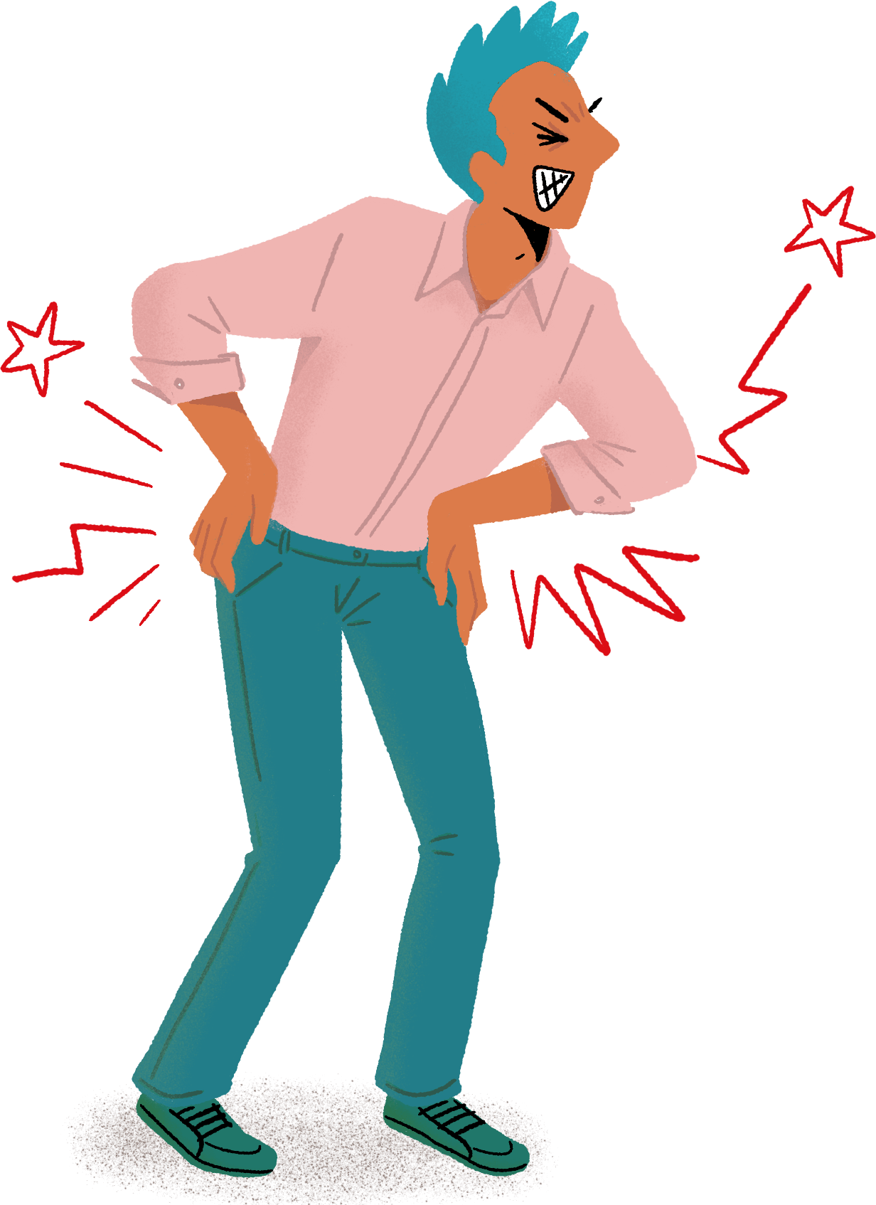 Homme souffrant de douleurs lombaires, illustrant les motifs de consultation fréquents dans un centre chiropratique à Pau.