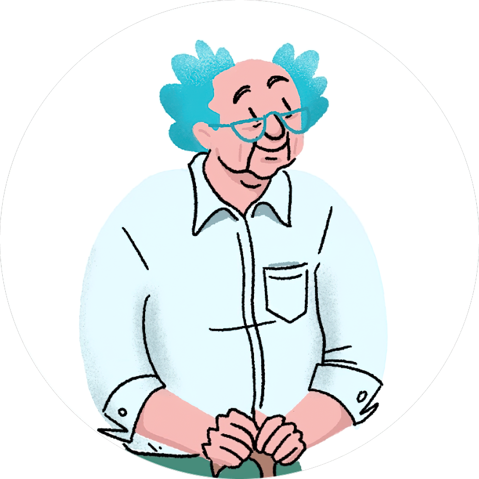 Senior souriant appuyé sur sa canne, symbole du rôle de la chiropratique dans le maintien de la mobilité.